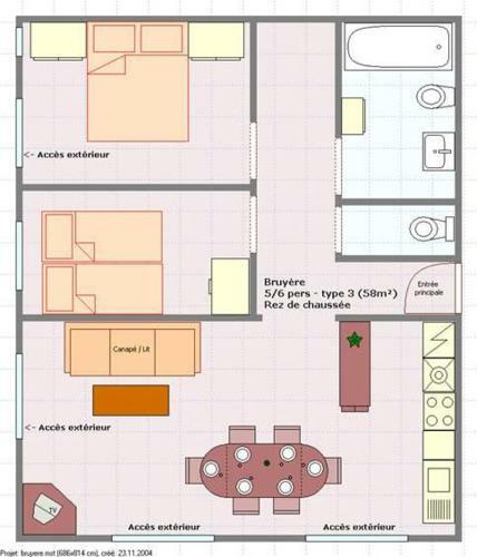 Apartamento R�sidence Chalet Des Granges