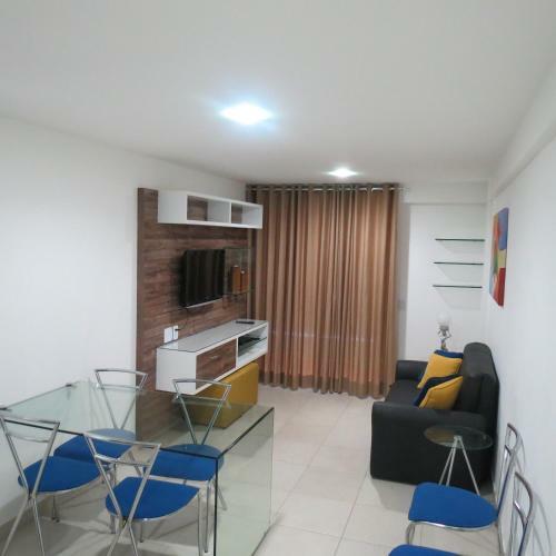 Apartamento Conforto E Lazer No Mediterran�e Residence E Beach Living