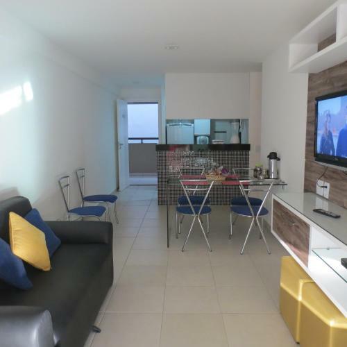 Apartamento Conforto E Lazer No Mediterran�e Residence E Beach Living