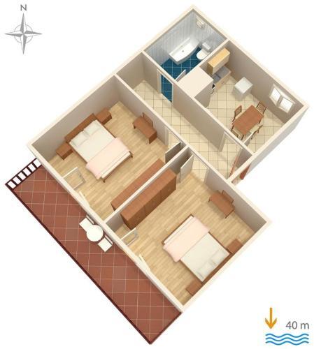 Apartment Privlaka 666a