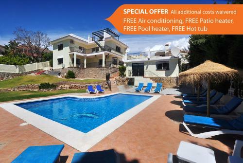 Fuengirola Villa Sleeps 15 Pool Air Con Wifi