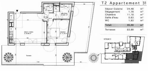 Apartamento Appartement T2 Avec Grande Terrasse