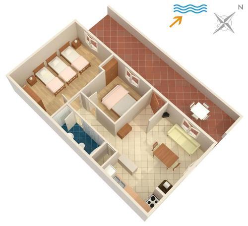 Apartment Lumbarda 4437a