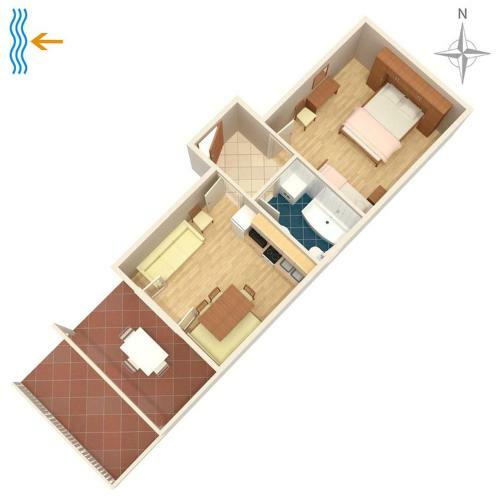 Apartment Metajna 4116a