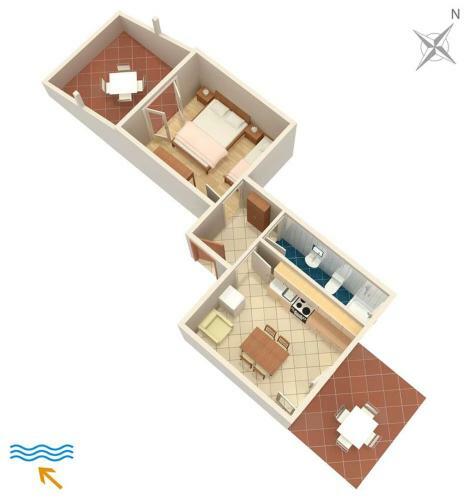 Apartment Metajna 10405b
