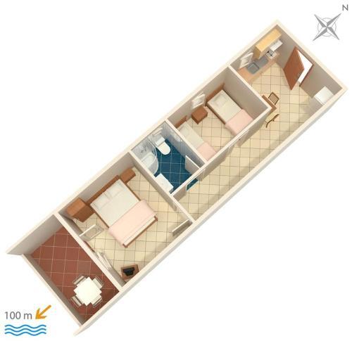 Apartments By The Sea Pisak (omis) - 4815