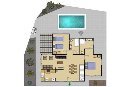 Playa Blanca Villa Sleeps 6 Pool Air Con Wifi