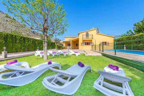 Port De Pollenca Villa Sleeps 10 Pool Air Con Wifi