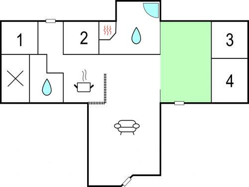 Four-bedroom Holiday Home In Lokken