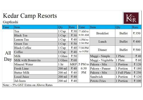 Kedar Camp Resorts