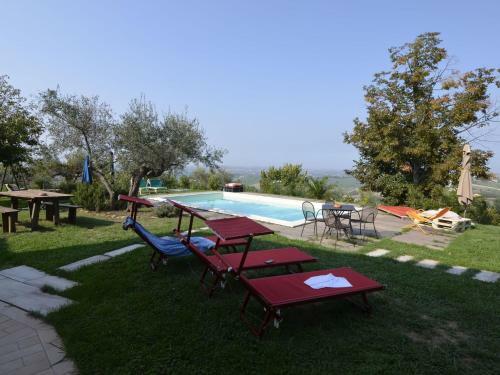 Historic Apartment In Saludecio With Swimming Pool