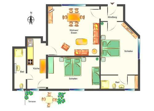Apartamento Schulstr. 2, Ahlbeck Whg Am Park
