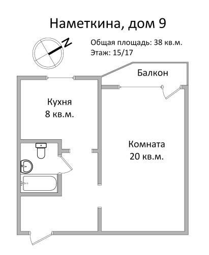 Fortestate Apartment Nametkina 9