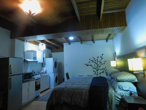 Hostal Modern Studio Loft Apt King Bed 10 Min Frm Airport