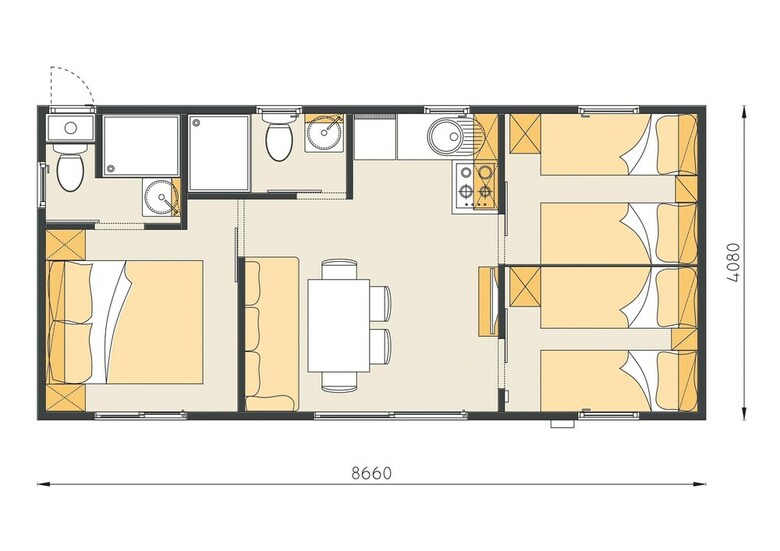 Mediteran Kamp Mobile Homes In Camping Porton Biondi
