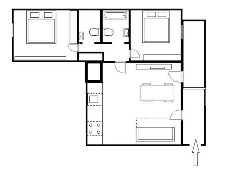 Charming Two-bedroom Apartment Next To The Emmaus Abbey