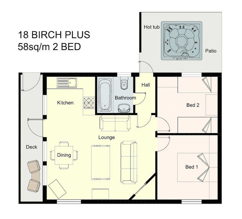 Birch 18 With Hot Tub, Newton Stewart