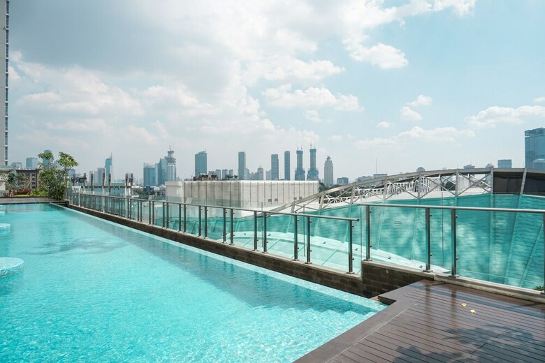 Tranquil 2br At Menteng Park Apartment