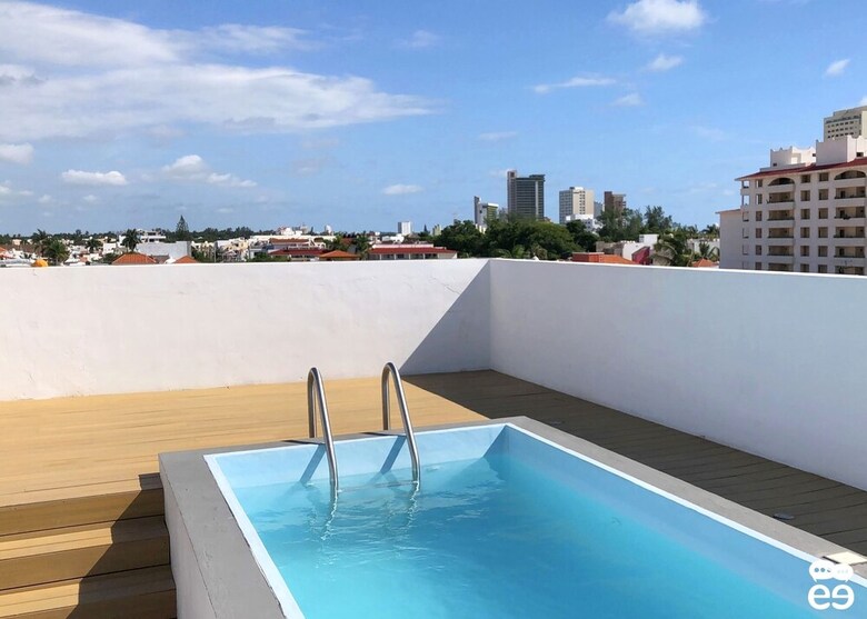 Apartamentos Departamento Con Terraza Y Alberca (L-8)