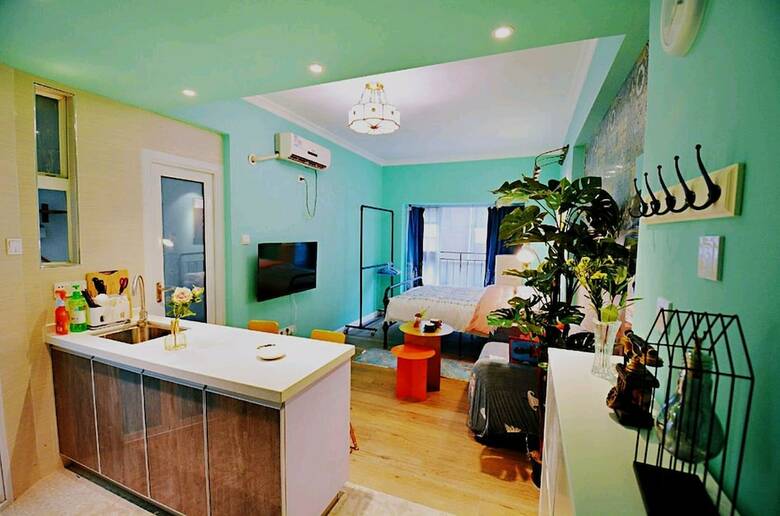 Apartamentos Avatar Green Light Queen Bed High Rise View