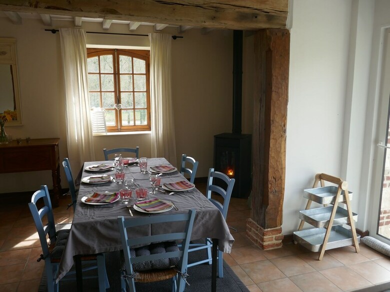 Charming Half-timbered House On Quiet Waterside Between Abbeville And Amiens