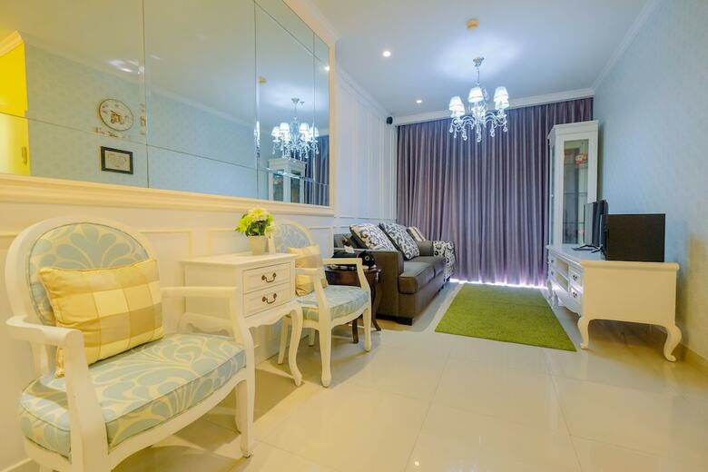 Relaxing 2br With Ocean View At Ancol Mansion Apartment