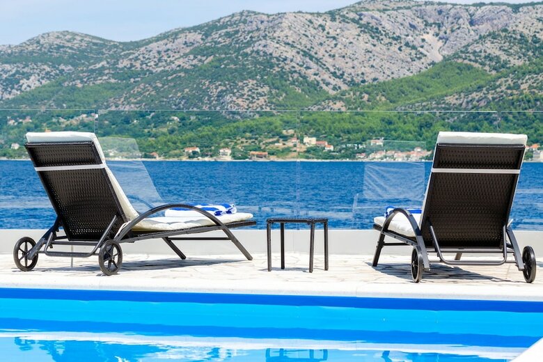 Beachfront Villa Gabriela With Pool