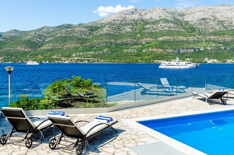 Beachfront Villa Gabriela With Pool