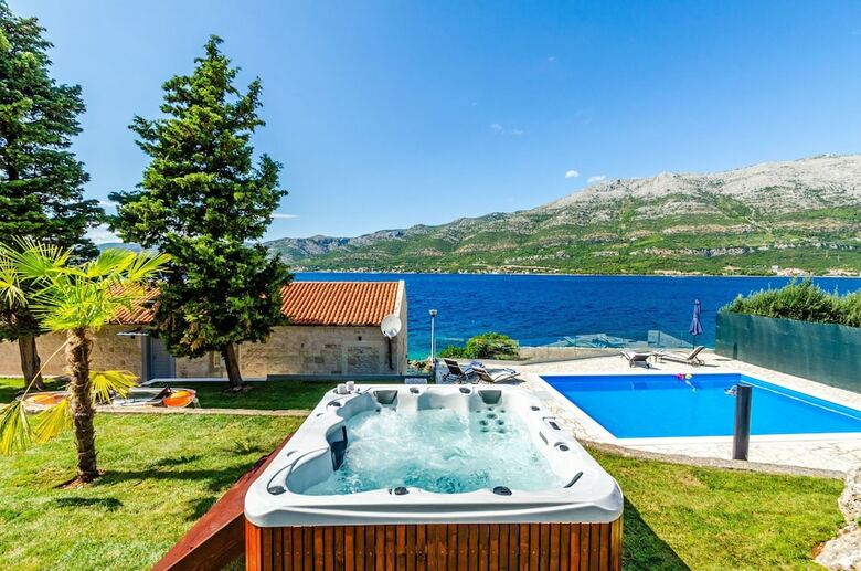 Beachfront Villa Gabriela With Pool