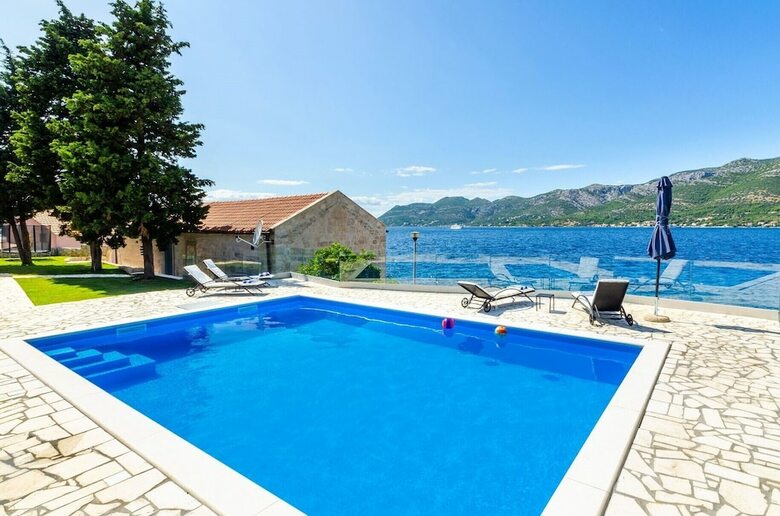 Beachfront Villa Gabriela With Pool