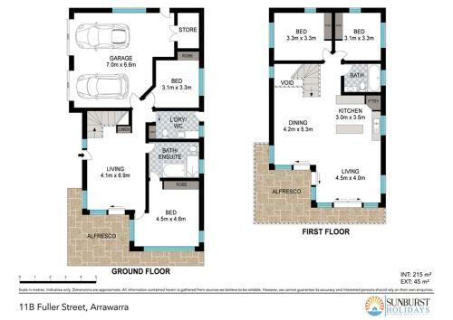 Villa Beachaway Fuller Street 11a & 11b