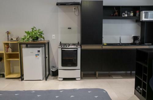 Apartamento Studio110b Apto Novo, Central, Com Terra�o E Garagem