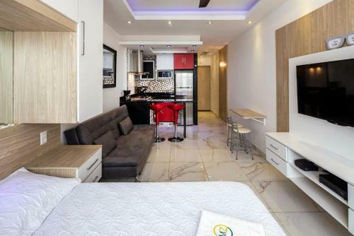 Apartamento Studio Moderno E Silencioso No Posto 2 Em Copacabana!