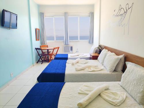 Apartamento Studio Na Praia de Copa Vista Total Tc1202