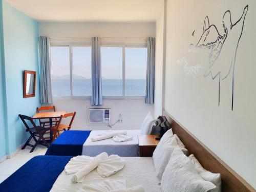 Apartamento Studio Na Praia de Copa Vista Total Tc1202