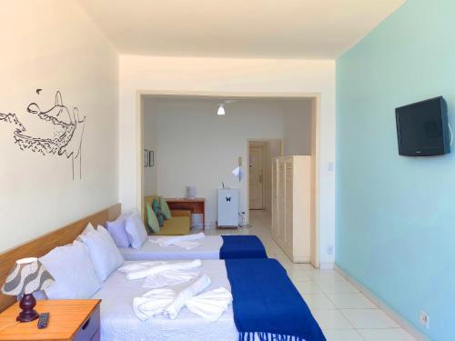 Apartamento Studio Na Praia de Copa Vista Total Tc1202