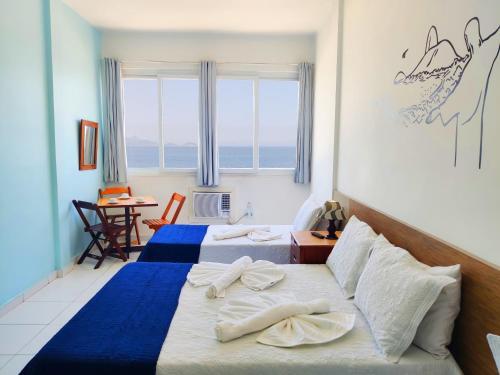 Apartamento Studio Na Praia de Copa Vista Total Tc1202