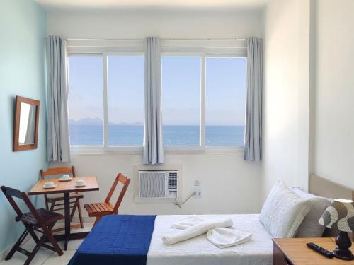 Apartamento Studio Na Praia de Copa Vista Total Tc1202