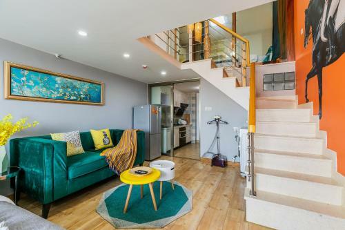 Lavendar Duplex Apartment