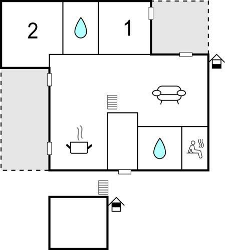 Nice Home In Lembruch/d�mmer See W/ Sauna And 2 Bedrooms