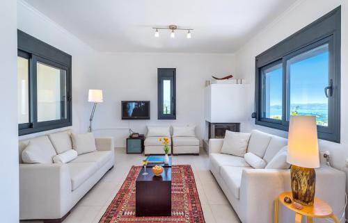 Agios Pavlos Villa Sleeps 8 With Pool And Air Con