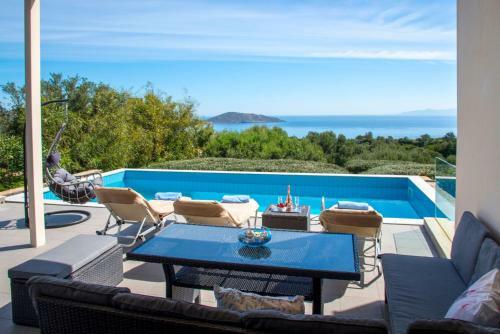 Elite Villa Crete Villa Panorama 5 Bedroom Sea Views Elounda