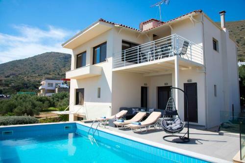 Elite Villa Crete Villa Panorama 5 Bedroom Sea Views Elounda