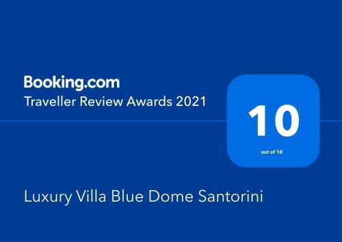 Luxury Villa Blue Dome Santorini