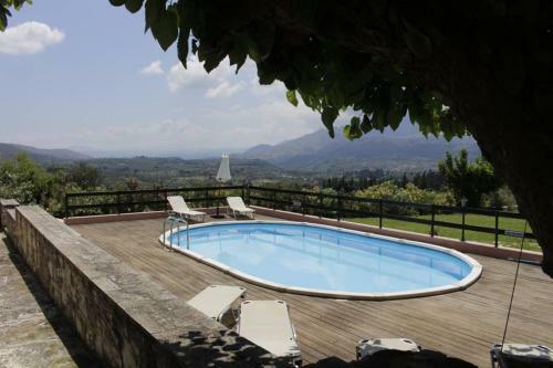 Theano Traditional House Mountain And Field View