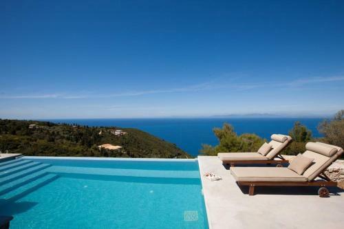 Seaview Lefkada Villa Villa Ianthi Stunning Infinity Pool Tsoukalades