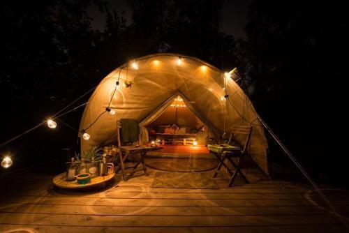 Wooden Cabin And Bell Tent In Budapest