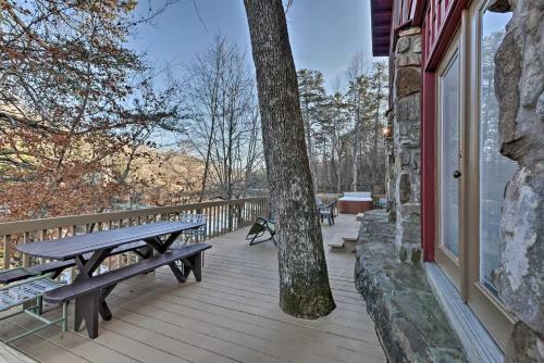 Spacious Waterfront Retreat With Dock And Hot Tub