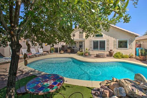 Modern Phoenix Oasis With Heated Pool, Patio And Grill