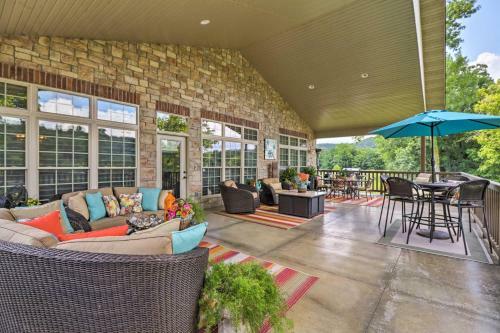 New! Riverfront Mountain Home W/ Spacious Deck!